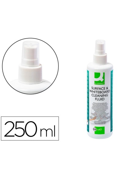 SPRAY Q-CONNECT LIMPIADOR DE PIZARRAS BLANCAS BOTE DE 250 ML