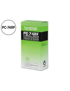 REPUESTO FAX T104/106 BROTHER DE TRANSFERENCIA TERMICA 4 BOBINAS DURACION 140 PAGINAS