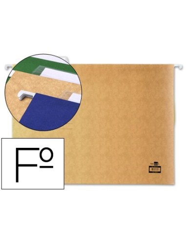CARPETA COLGANTE LIDERPAPEL FOLIO KRAFT