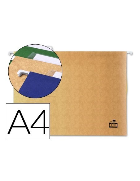CARPETA COLGANTE LIDERPAPEL A4 KRAFT