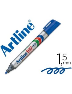 ROTULADOR ARTLINE MARCADOR PERMANENTE 107 AZUL PUNTA REDONDA