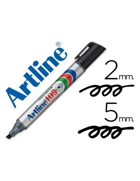 ROTULADOR ARTLINE MARCADOR PERMANENTE 109 NEGRO -PUNTA BISELADA