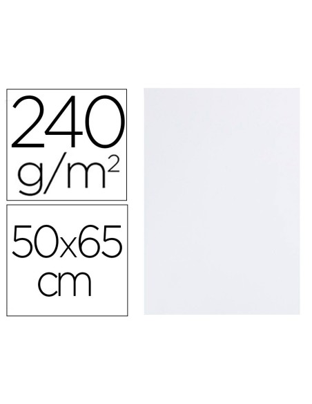 CARTULINA LIDERPAPEL 50X65 CM 240G/M2 BLANCO