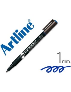 ROTULADOR ARTLINE PARA CD PUNTA DE FIBRA PERMANENTE EK-884 AZUL -PUNTA REDONDA 1.0 MM