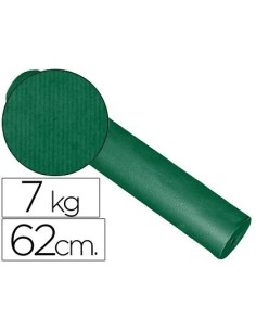 PAPEL DE REGALO KRAFT LISO KFC BOBINA 62 CM 7 KG COLOR VERDE