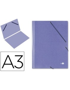 CARPETA PLANOS LIDERPAPEL A3 CARTON GOFRADO N 12 AZUL