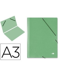 CARPETA PLANOS LIDERPAPEL A3 CARTON GOFRADO N 12 VERDE