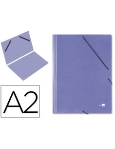 CARPETA PLANOS LIDERPAPEL A2 CARTON GOFRADO N 12 AZUL