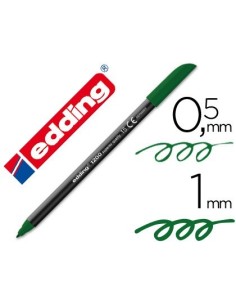 ROTULADOR EDDING PUNTA FIBRA 1200 VERDE OLIVA N.15 PUNTA REDONDA 0.5 MM