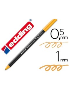 ROTULADOR EDDING PUNTA FIBRA 1200 NARANJA CLARO N.16 PUNTA REDONDA 0.5 MM