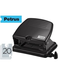 TALADRADOR PETRUS 65 COLOR NEGRO CAPACIDAD 20 HOJAS