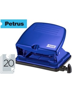 TALADRADOR PETRUS 65 COLOR AZUL CAPACIDAD 20 HOJAS