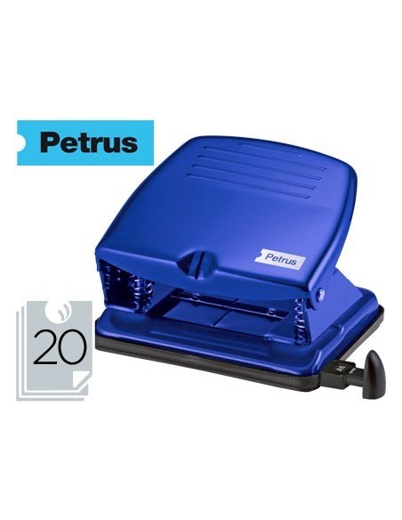 TALADRADOR PETRUS 65 COLOR AZUL CAPACIDAD 20 HOJAS