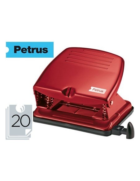 TALADRADOR PETRUS 65 COLOR BURDEOS CAPACIDAD 20 HOJAS