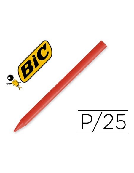 LAPICES PLASTIDECOR UNICOLOR ROJO-03 CAJA CON 25 LAPICES