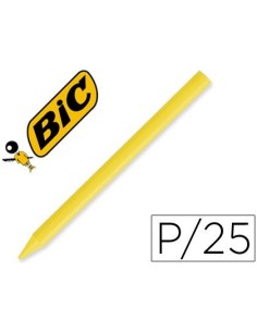 LAPICES PLASTIDECOR UNICOLOR AMARILLO-04 CAJA CON 25 LAPICES