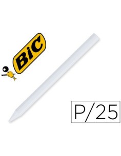 LAPICES PLASTIDECOR UNICOLOR BLANCO-13 CAJA CON 25 LAPICES