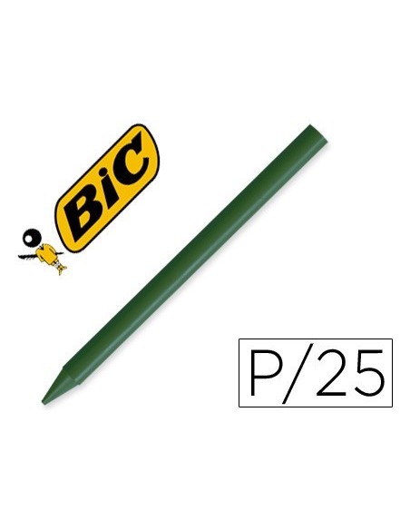 LAPICES PLASTIDECOR UNICOLOR VERDE OSCURO-02 CAJA CON 25 LAPICES