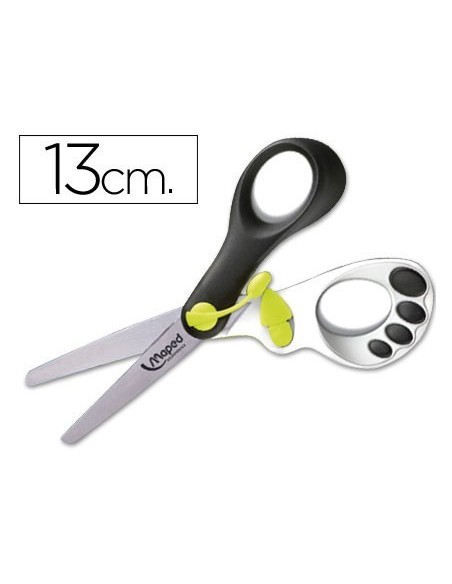 TIJERA ESCOLAR MAPED MAGIC UP KOOPY 13CM CON RESORTE PARA FACILITAR LA ACCION DEL CORTE UNIDAD