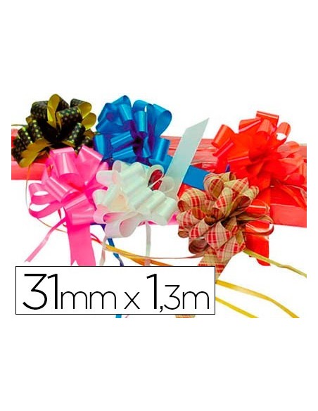 CINTA PARA HACER LAZOS ORO 130 CM X 31 MM -UNIDAD