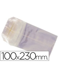 BOLSAS CELOFAN 100X230 MM PAQUETE 100 UNIDADES