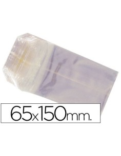 BOLSAS CELOFAN 65X150 MM PAQUETE 100 UNIDADES