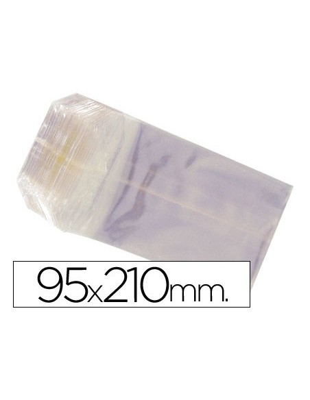 BOLSAS CELOFAN 95X210 MM PAQUETE 100 UNIDADES