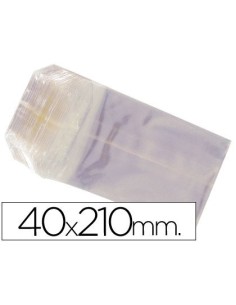 BOLSAS CELOFAN 40X210 MM PAQUETE 100 UNIDADES