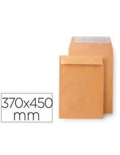 SOBRE LIDERPAPEL K-36 BOLSA KRAFT 370X450 MM CAJA DE 100 UNIDADES