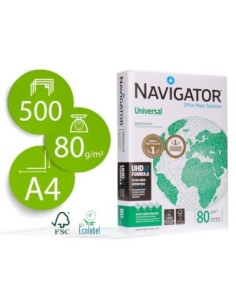 PAPEL FOTOCOPIADORA NAVIGATOR DIN A4 80 GRAMOS PAQUETE DE 500 HOJAS 2