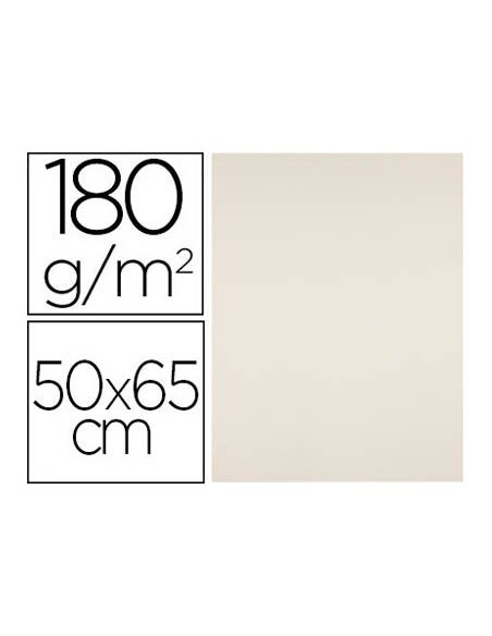 CARTULINA LIDERPAPEL 50X65 CM 180G/M2 CREMA