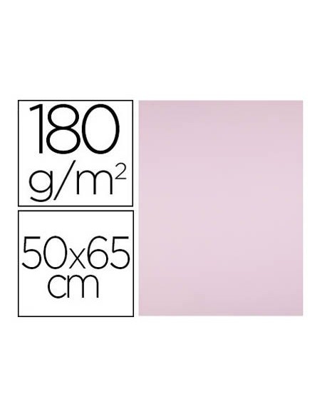 CARTULINA LIDERPAPEL 50X65 CM 180G/M2 ROSA