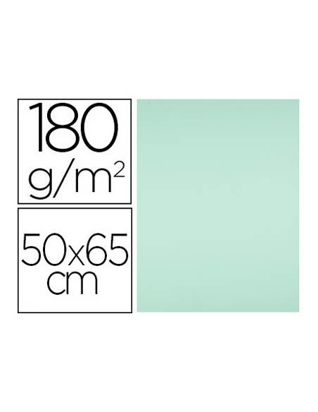 CARTULINA LIDERPAPEL 50X65 CM 180G/M2 VERDE