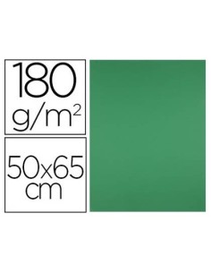 CARTULINA LIDERPAPEL 50X65 CM VERDE NAVIDAD 180 GR UNIDAD