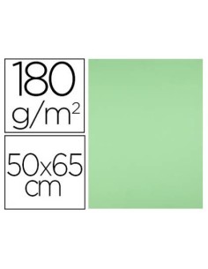 CARTULINA LIDERPAPEL 50X65 CM VERDE PISTACHO 180 GR -UNIDAD