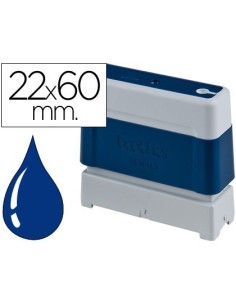 SELLO AUTOMATICO BROTHER 22 MM X 60 MM AZUL