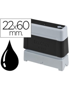 SELLO AUTOMATICO BROTHER 22 MM X 60 MM NEGRO