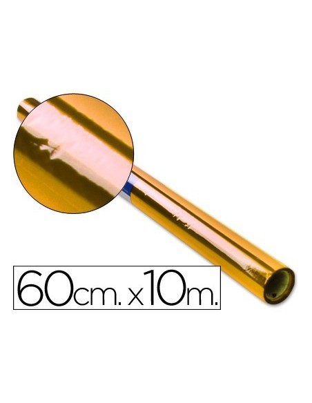 PAPEL CELOFAN LIDERPAPEL ROLLO AMARILLO -0,60 X 10 MT