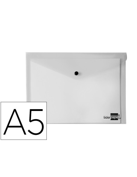CARPETA LIDERPAPEL DOSSIER BROCHE 34354 POLIPROPILENO DIN A5 TRANSPARENTE