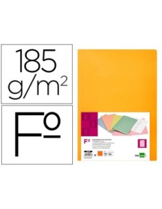 SUBCARPETA LIDERPAPEL FOLIO NARANJA INTENSO 180G/M2