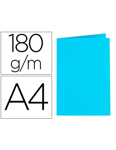 SUBCARPETA LIDERPAPEL DIN A4 CELESTE INTENSO 180G/M2