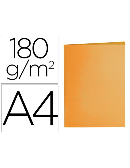 SUBCARPETA LIDERPAPEL A4 NARANJA INTENSO 180G/M2