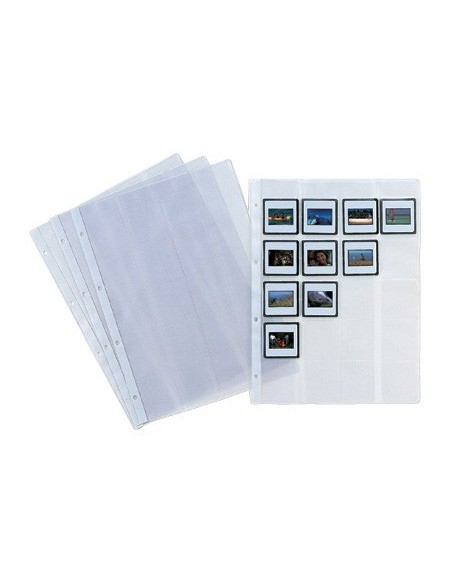 FUNDA DIAPOSITIVA FOLIO 2481 -4 TALADROS -PARA 20 DIAPOSITIVAS