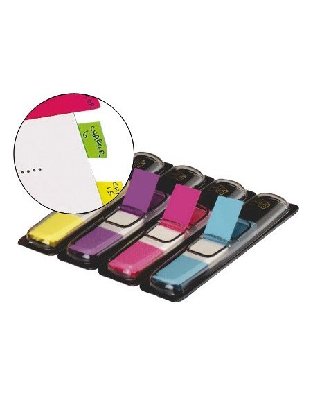 BANDERITAS SEPARADORAS 683-4AB DISPENSADOR 4 COLORES BRILLANTES