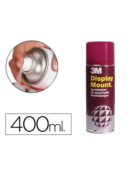 PEGAMENTO 3M SPRAY DISPLAY MOUNT ADHESIVO PERMANENTE BOTE DE 400 ML
