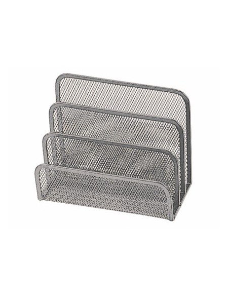 SOPORTE PARA CARTAS Q-CONNECT METALICO REJILLA GRIS 170X135X83 MM