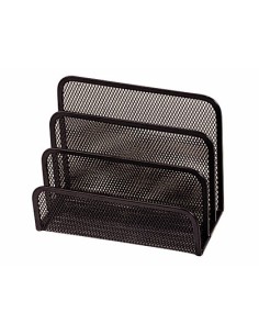SOPORTE PARA CARTAS Q-CONNECT METALICO REJILLA NEGRO 170X135X83MM