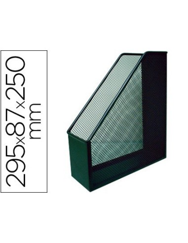 REVISTERO METALICO Q-CONNECT REJILLA GXA29 NEGRO 87X295X250MM