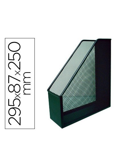 REVISTERO METALICO Q-CONNECT REJILLA GXA29 NEGRO 87X295X250MM