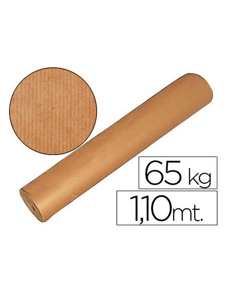 PAPEL KRAFT MARRON BOBINA 1,10 MT DE ALTURA 60/65 KG
